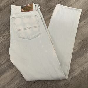 Denim & Supply Ralph Lauren Slim Jeans Mens 33x32 BlueCotton Light Wash Flag